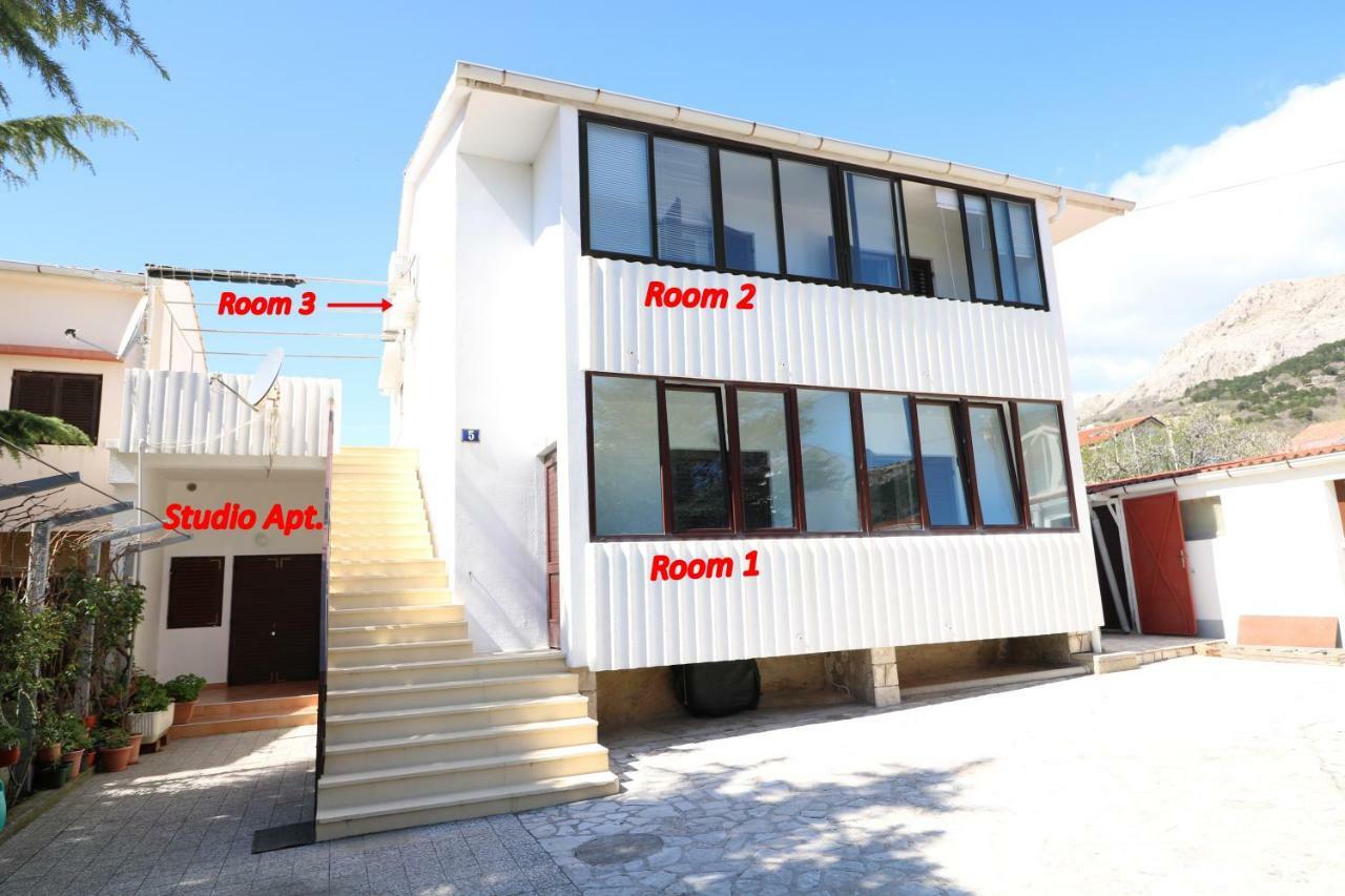Rooms & Studio Apartment Mira Baška Eksteriør billede